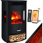 Prio chemine lectrique avec chauffage radiateur soufflant tlcommande wifi app 950 / 1900 w chemine ...