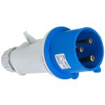 Ide - prise m�le p17 cee 2p + t 32a �tanche ip44 ou ip67 - �tanche ip67 ou ip44 - ip44 - fiche m�le 2 ...