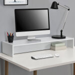 [en. casa] - rhausseur d'cran flenserg 100 x 27 x 15 cm blanc