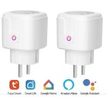 Prise connect�e wifi, lot de 2 prise intelligente compatible avec alexa, google home et smart life, prises ...