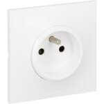 Prise de courant avec terre neptune - blanc - legrand