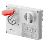 Gewiss - prise verrouill�e 3p + n + t 16a ip44 380v sans bo�te gw66131