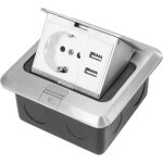 Gojoy - prise encastrable pop up - prise de table avec 2 prises usb eu - tanche - pour montage au sol, ...