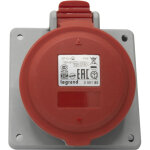 Prise � entraxes unifi�s fixe p17 ip44 16a de 380v � 415v 3p + n + t legrand 555189