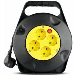 V - tac - rallonge avec 4 prises 10 a 2p + schuko avec protection thermique, couleur noire et fiche schuko, ...
