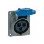 Prise tableau 16 amp�res 3p + t ip44 bleu - legrand hypra 52023