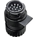 Secort - prise mle pour remorque 30120 [prise femelle 13 ples - prise mle 13 ples] plastique abs ...