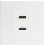 Prise murale de type 86, hdmi, c�ble r�seau pour t�l�vision num�rique, haute d�finition