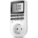 Prise programmable digitale - minuterie numrique hebdomadaire, cran lcd, conomie d'nergie (1 pack) ...