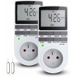 Prise programmable digitale, minuterie numérique journalier / hebdomadaire, programmateur prise electrique ... Prise programmable digitale, minuterie numérique journalier / hebdomadaire, programmateur prise electrique ...