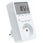 Prise programmable digitale, programmateur prise lectrique hebdomadaire avec 20 programmes, 24h minuteur ...