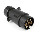 Prise remorque 7 broches m�le fiche attelage 7 pin pour remorques voiture - caravane - porte - v�lo