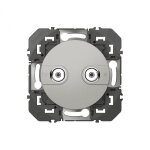 Prise r�seau c�bl� aform type f dooxie � �toile blind�e finition alu (600457)