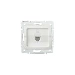 Prise rj45 cat 5e ? informatique ? encastre ? 1 port ? blanc ? 71x71mm