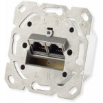 Prise r�seau s - impuls cat. 6a, 2x rj - 45, installation encastr�e