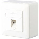 Prise rseau montage apparent (en saillie) cat 6 1 port metz connect 1307370002 - i blanc pur r03538