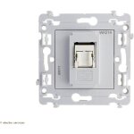 Prise rj45 cat. 5e hager kallysta blanche