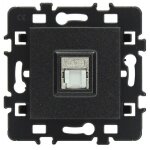 Prise rj45 cat6 ftp grade 1 (tel + lan) - esprit couleur anthracite
