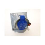 Legrand - prise socle 2p + t 16a 200 - 250v femelle metal clapet bleu prisinter pour tableau tanche ...