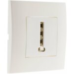 Prise t�l�phone 8 plots - blanc - simplea zenitech