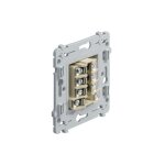 Prise tlphone conjoncteur t avec support sans plaque ni enjoliveur fixation vis srie kallysta