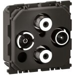 Prise t�l�vision tv - r - sat / sat c�liane 2 c�bles (cm0393)