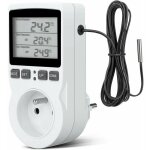 Prise thermostat, prise minuteur digital, prise programmable digitale avec sonde, minuterie num�rique ...