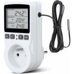 Prise thermostat, prise minuteur digital, prise programmable digitale avec sonde, minuterie numrique ...