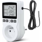 Prise thermostat, prise minuteur digital, prise programmable digitale avec sonde, minuterie numrique ...