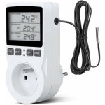Prise thermostat, prise minuteur digital, prise programmable digitale avec sonde, minuterie numrique ...