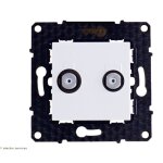 Prise tv double c�blo - op�rateur evolution arnould finition: blanc