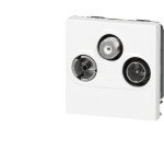 Prise tv - r - sat �toile blind�e classe a mosaic blanc brillant - legrand