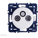 Prise tv - r - sat toile blinde - classe a compatible 4g lte cliane legrand finition: blanc