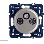 Prise tv - r - sat �toile blind�e - classe a compatible 4g lte c�liane legrand finition: titane