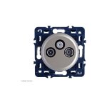 Prise tv - r - sat �toile blind�e - classe a compatible 4g lte c�liane legrand finition: titane