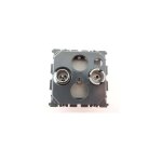 Prise tv - radio connecteur mle / femelle 9. 52mm toile cliane legrand 067383