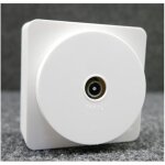 Prise tv simple saillie blanche connectique 9. 52mm iec complète avec cadre bornes vis ateha hager Prise tv simple saillie blanche connectique 9. 52mm iec complète avec cadre bornes vis ateha hager