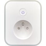 Priska usb prise connect�e intelligente wi - fi + bt , , 16a avec 2 prises usb a + compteur de consommation ...