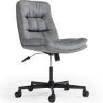 Privatefloor - chaise de bureau rembourr�e - pivotante - hera gris fonc�