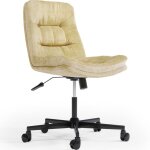 Privatefloor - chaise de bureau rembourr�e - pivotante - hera jaune