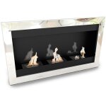 Privatefloor - chemine murale - bio thanol - contemporaine - miroir miroir