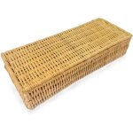 Panier en rotin avec couvercle - 26x10cm - lung naturel