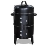 Pro et discount - fumoir vertical barbecue � charbon de bois bbq avec thermom�tre