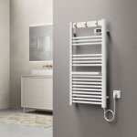 Pro. tec - sche - serviettes lectrique uvdal avec radiateur 105 x 50 cm 500w blanc