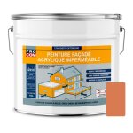 Procom ? peinture fa�ade acrylique �tanche 10l ? protection durable jusqu'� 10 ans ? convient pour fa�ades ...