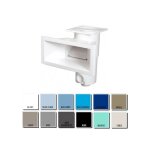 Skimmer grande meurtri�re aquareva + rallonge - piscine b�ton / liner - blanc