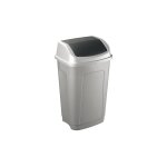 Poubelle swing 50 litres rectangle basculante grise