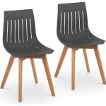 Fromm&starck - chaise - 2 ensemble - jusqu'� 150 kg - si�ge 50 x 47 cm - gray