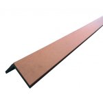 Profil d'angle bois composite pour bardage - coloris - brun rouge, epaisseur - 6 cm, largeur - 6 cm, ...