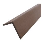 Profil d'angle bois composite pour bardage - coloris - chocolat, epaisseur - 6 cm, largeur - 6 cm, longueur ...